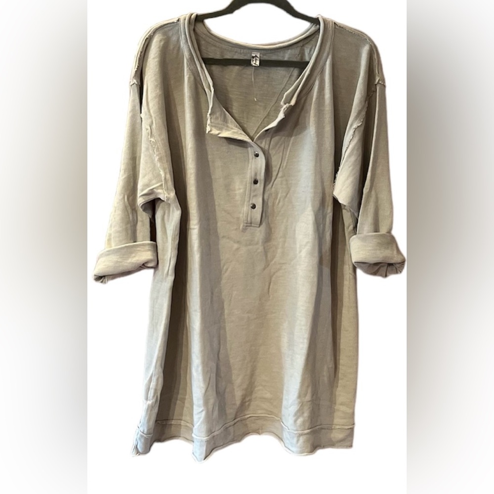 NWOT Free People Organic Cotton Oversized Pullover - Picture 5 of 15
